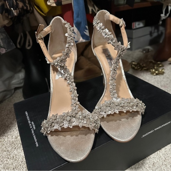 INC International Concepts Shoes - Inc International Concepts Rosiee Flower T-Strap Heels